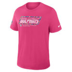 Miami Dolphins 2026 Crucial Catch Graphic Pink Shirt for Football Fans