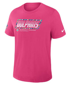 Miami Dolphins 2026 Crucial Catch Graphic Pink Shirt for Football Fans