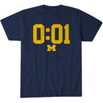 Michigan Wolverines Football A Lot Can Happen In 001 Second Graphic Shirt for College Football Fans