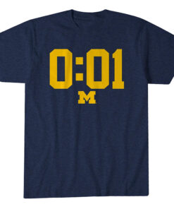 Michigan Wolverines Football A Lot Can Happen In 001 Second Graphic Shirt for College Football Fans