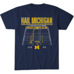 Michigan Wolverines Football Hail Michigan Graphic Shirt for College Football Fans