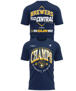 Milwaukee Brewers 2026 NL Central Division Champions Graphic Shirt for Baseball Fans