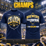 Milwaukee Brewers 2026 NL Central Division Champions Graphic Shirt for Baseball Fans