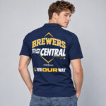 Milwaukee Brewers 2026 NL Central Division Champions Graphic Shirt for Baseball Fans