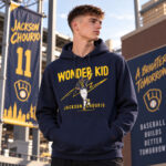 Milwaukee Brewers Jackson Chourio The Wonder Kid Graphic Shirt for Baseball Fans