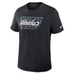 Minnesota Vikings 2026 Crucial Catch Graphic Black Shirt for Football Fans