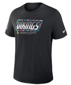 Minnesota Vikings 2026 Crucial Catch Graphic Black Shirt for Football Fans