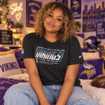 Minnesota Vikings 2026 Crucial Catch Graphic Black Shirt for Football Fans