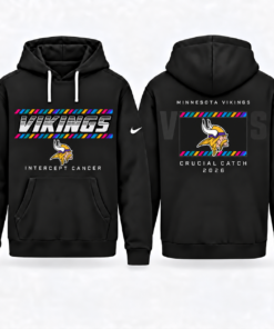 Minnesota Vikings 2026 Crucial Catch Graphic Hoodie Version 3 for Football Fans