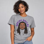 Minnesota Vikings DeeJay Dallas Headshot Graphic Shirt for Football Fans
