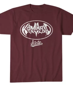 Mississippi State Bulldogs Football Kamario Taylor Hero Logo Graphic Shirt for College Football Fans