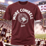 Mississippi State Bulldogs Football More Cowbell Graphic Shirt for College Football Fans