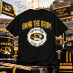 Missouri Football Bang The Drum Graphic Shirt for College Football Fans