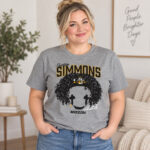 Missouri Tigers Football Austin Simmons Blank Face Graphic Shirt for College Football Fans