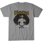 Missouri Tigers Football Austin Simmons Blank Face Graphic Shirt for College Football Fans