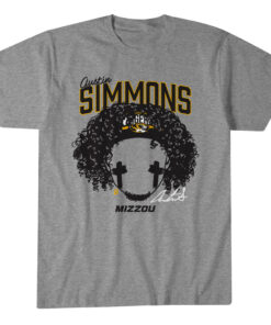 Missouri Tigers Football Austin Simmons Blank Face Graphic Shirt for College Football Fans