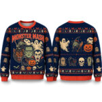 Monster Mash Halloween 2026 Spooky Ugly Sweater for Halloween Fans
