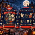 Monster Mash Halloween 2026 Spooky Ugly Sweater for Halloween Fans