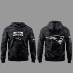 New England Patriots Salute To Service 2026 Black Camo Graphic Hoodie Version 2 for Football Fans