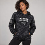 New England Patriots Salute To Service 2026 Black Camo Graphic Hoodie Version 2 for Football Fans
