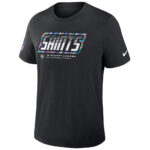 New Orleans Saints 2026 Crucial Catch Graphic Black Shirt for Football Fans
