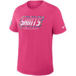 New Orleans Saints 2026 Crucial Catch Graphic Pink Shirt for Football Fans