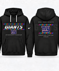 New York Giants 2026 Crucial Catch Graphic Hoodie Version 3 for Football Fans