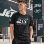 New York Jets 2026 Crucial Catch Graphic Black Shirt for Football Fans