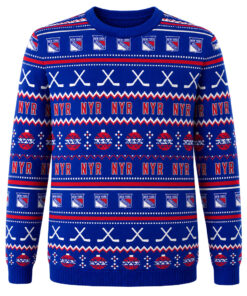 New York Rangers Ugly Christmas Sweater 2026 Holiday For Hockey Fans