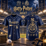 New York Yankees Harry Potter Night 2026 Navy Baseball Jersey