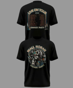 Niall Horan Live on Tour 2026 Dinner Party Graphic Shirt for Niall Horan Fans