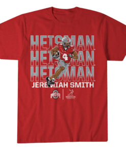 Ohio State Buckeyes Football Jeremiah Smith Heisman Hopeful Name Pose Graphic Shirt for College Football Fans