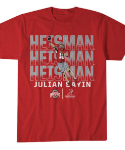 Ohio State Buckeyes Football Julian Sayin Heisman Hopeful Name Pose Graphic Shirt for College Football Fans