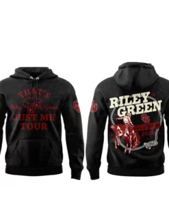 Oklahoma Sooners x Riley Green Thats Just Me Tour 2026 Black Hoodie