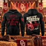 Oklahoma Sooners x Riley Green Thats Just Me Tour 2026 Black Hoodie