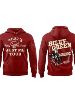 Oklahoma Sooners x Riley Green Thats Just Me Tour 2026 Red Hoodie