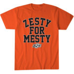 Oklahoma State Football Drew Mestemaker Zesty For Mesty Graphic Shirt for College Football Fans