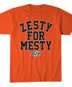 Oklahoma State Football Drew Mestemaker Zesty For Mesty Graphic Shirt for College Football Fans