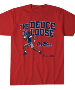 Ole Miss Rebels Football Deuce Alexander Is Loose Graphic Shirt for College Football Fans