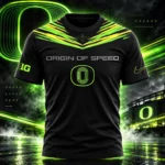 Oregon Ducks 2026 Origin of Speed Black Graphic Shirt for College Football Fans