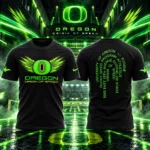 Oregon Ducks Origin of Speed 2026 Black Graphic Shirt for College Football Fans