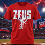 Philadelphia Phillies Jesús Luzardo Zeus Graphic Shirt for Baseball Fans