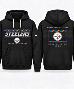 Pittsburgh Steelers 2026 Crucial Catch Graphic Hoodie Version 3 for Football Fans