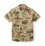 Route 66 Green Vintage Desert Hawaiian Shirt