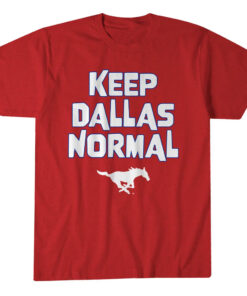 SMU Mustangs Football Keep Dallas Normal Graphic Shirt for College Football Fans