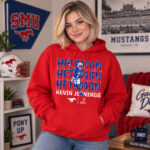 SMU Mustangs Football Kevin Jennings Heisman Hopeful Name Pose Graphic Shirt for College Football Fans