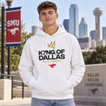 SMU Mustangs Football Kevin Jennings K7NG Of Dallas Graphic Shirt for College Football Fans