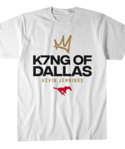 SMU Mustangs Football Kevin Jennings K7NG Of Dallas Graphic Shirt for College Football Fans