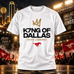 SMU Mustangs Football Kevin Jennings K7NG Of Dallas Graphic Shirt for College Football Fans