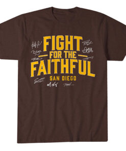 San Diego Padres Baseball Fight For The Faithful Graphic Shirt for Baseball Fans